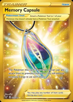 Memory Capsule - 202/185 - Secret Rare NM, English Pokemon Vivid Voltage - Image 1