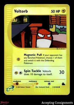 2003 Pokemon Skyridge Reverse Foil #113 Voltorb - Image 1