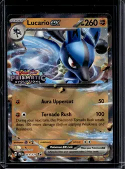 2025 Pokemon Prismatic Evolutions Lucario ex #051/131 - Image 1