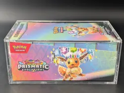 Pokemon SV8.5 Prismatic Evolutions Sealed Booster Bundle Display W/Acrylic Case - Image 4