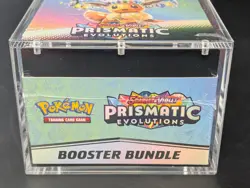 Pokemon SV8.5 Prismatic Evolutions Sealed Booster Bundle Display W/Acrylic Case - Image 5