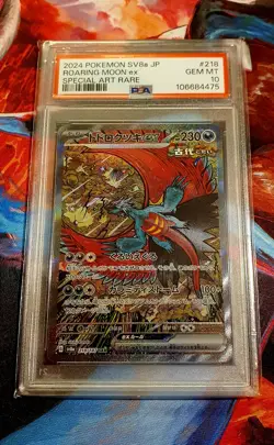 2024 Pokemon Roaring Moon EX #218 SV8a Japanese PSA Gem MT 10 - Image 1