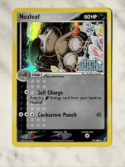 Nuzleaf - Ex Crystal Guardians - Reverse Holo - 39/100 Pokemon TCG - Image 3