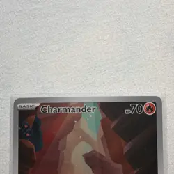 Pokemon Charmander Illustration Rare Full Art Holo Scarlet & Violet 151 168/165 - Image 3
