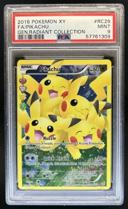 2016 Pokemon Generations Pikachu #RC29/RC32 PSA 9 - Image 1