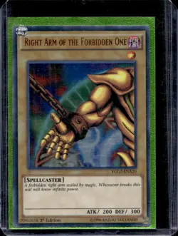 2015 Yu-Gi-Oh! 1st Exodia Deck Right Arm of the Forbidden One #YGLD-ENA20 - Image 1