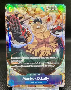 One Piece TCG Monkey.D.Luffy - OP11-058 (TR) Carrying On His Will Treasure Rare - Image 1