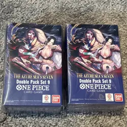2 One Piece The Azure Sea's Seven (OP14) Double Pack Set Vol. 9 (Factory Sealed) - Image 1