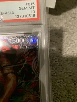 2025 ONE PIECE JPN PROMOS OFFICIAL EVENT PRIZE-ASIA #015 RORONOA ZORO PSA 10 - Image 3