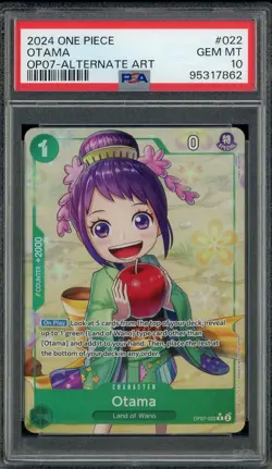 2024 One Piece Otama OP07 Alternate Art #022 PSA 10 GEM MINT - Image 1