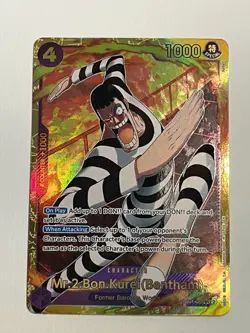 One Piece TCG Mr.2 Bon Kurei (Bentham) EB01-061 SEC PRB02 Secret Rare English - Image 1