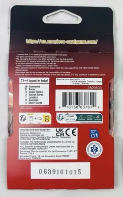 ONE PIECE Heroines EB-03 Sleeved Booster pack English - Lot of 5 - New / Sealed - Image 4