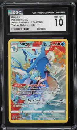 2022 Pokemon Astral Radiance Kingdra #TG03 CGC 10 - Image 1
