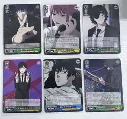 Lot Of 6 Chainsaw Man Weiss Schwarz Cards R Trading Cards NM Japanese - Image 1