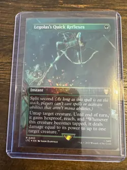 Legolas's Quick Reflexes Borderless Foil Magic: The Gathering Card 0493 - Image 1