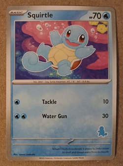 Squirtle Card My First Battle Squirtle Stamped Theme Deck Exclusive NM - Image 1
