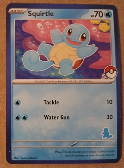 Squirtle Blue Border Card My First Battle Squirtle Stamped Theme Deck Exclusive - Image 1