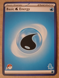Water Energy Blue Border Card My First Battle Squirtle Stamped Deck Exclusive - Image 1