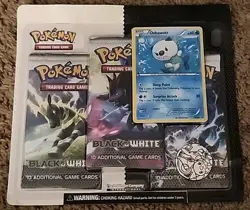 Black White Base 3-Pack Blister Booster Pokemon Card English Sealed Very Rare - Image 1