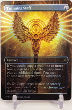 Twinning Staff FOIL Proxy Card with Custom Fantasy Art - Image 1