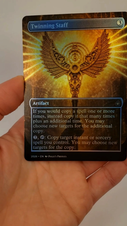 Twinning Staff FOIL Proxy Card with Custom Fantasy Art - Image 2