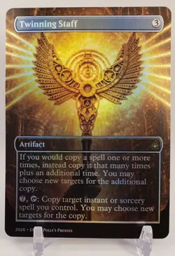 Twinning Staff FOIL Proxy Card with Custom Fantasy Art - Image 5