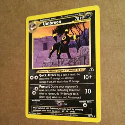 Pokemon TCG Umbreon Card Neo Discovery 32/75 Unlimited Edition, Regular Rare - Image 3