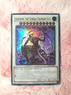 Yu-gi-oh! Juraishin, The Cursed Thunder God ALIN-EN043 Ultra Rare Alliance Card - Image 1