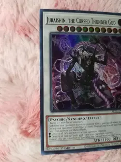 Yu-gi-oh! Juraishin, The Cursed Thunder God ALIN-EN043 Ultra Rare Alliance Card - Image 2
