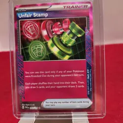 Unfair Stamp 165/167 Sv06: Twilight Masquerade Holo NM POKEMON TCG CARD. - Image 1