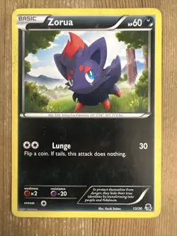 Zorua - Zoroark Trainer Kit 13/30 Pokemon Card TCG - DMG - Image 1