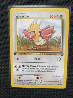 Pokemon TCG Jungle Spearow Card 62/64 Regular Common 1st Edition - Image 1