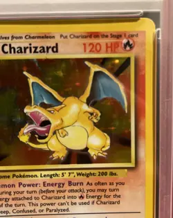Pokemon TCG Charizard Holo Unlimited Rare Card 4/102 Wizards WOTC 1999 Base Set - Image 4