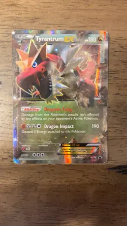 Tyrantrum EX XY Promo XY70 Holo 180 HP Dragon Pokemon TCG Card English - Image 1