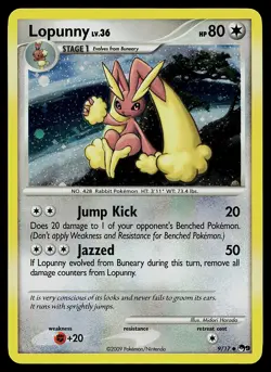 Pokemon Card - Lopunny POP Series 9 9/17 Holo - Image 1