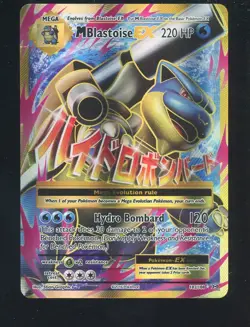 Full Art M Blastoise EX 102/108 Mega Evolutions Pokemon TCG Holo Foil Card - Image 1