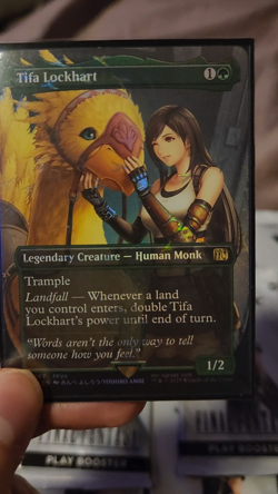 Tifa for Charity Event MTG FF7 TIFA LOCKHART 0567 Chocobo Track Foil Promo Card - Image 2