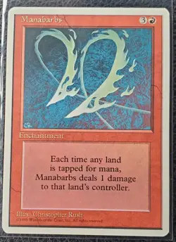 MTG Magic The Gathering- 4th Edition Manabarbs - Image 1