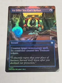 An Offer You Can't Refuse (Borderless FOIL) Foundations FDN 311 - NM - Image 1