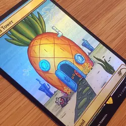 1x Command Tower, Foil - 7012, Spongebob Squarepants Secret Lair Promo, MTG NM - Image 2