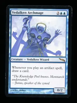 * * 1x Vedalken Archmage x1 * * Mirrodin MTG LP Lightly Played - Image 1