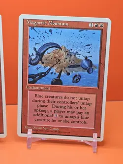 🔴🔴🔴 (3) 1995 Magic The Gathering MAGNETIC MOUNTAIN 4TH EDITION PLAYED 🔴🔴🔴 - Image 4