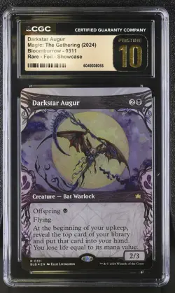 DARKSTAR AUGUR Bloomburrow Showcase Foil CGC Pristine 10 MTG [Nostalgium] - Image 1