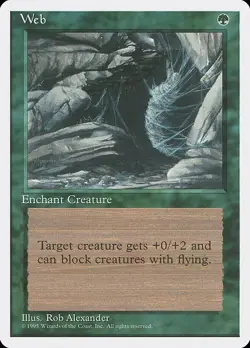 Web *PLAYSET* 4x MtG Fourth Edition 4ED SP/NM - Image 1