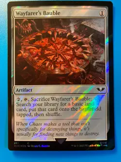 MTG 1x SURGE FOIL Wayfarer's Bauble 261 Warhammer 40K Magic the Gathering x1 NM - Image 1