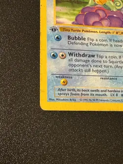 Pokemon Squirtle 1st Edition Base Set Shadowless 63/102 Wizards of the Coast - Image 3