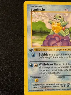 Pokemon Squirtle 1st Edition Base Set Shadowless 63/102 Wizards of the Coast - Image 4