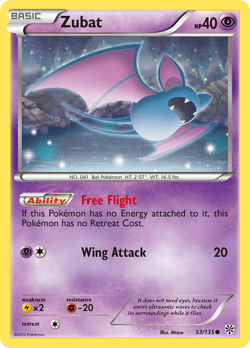 Zubat 53/135 Common | Plasma Storm | Pokemon Card - Image 1