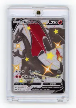 Charizard V Pokemon 2020 SWSH Champions Path Shiny Secret Rare 079/073 NM - Image 1