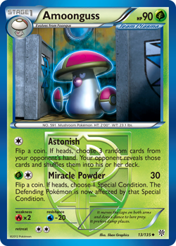Amoonguss 13/135 Uncommon | Plasma Storm | Pokemon Card - Image 1